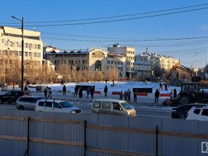 В отреставрированный памятник Ленину в Якутске заложили капсулу времени