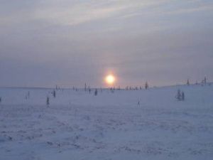 В поселке Депутатский солнце впервые показалось над горизонтом после полярной ночи