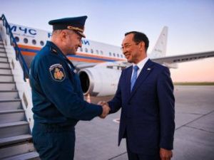 Глава МЧС РФ Александр Куренков прибыл в Якутск