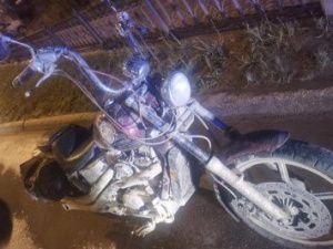 В Якутске мотоциклист сломал ногу в ДТП