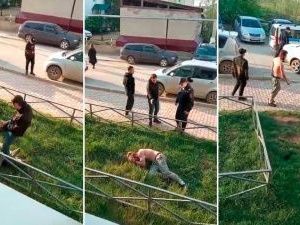 В Жатае подозреваемые в избиении скрылись от полицейских. Инцидент сняли на видео