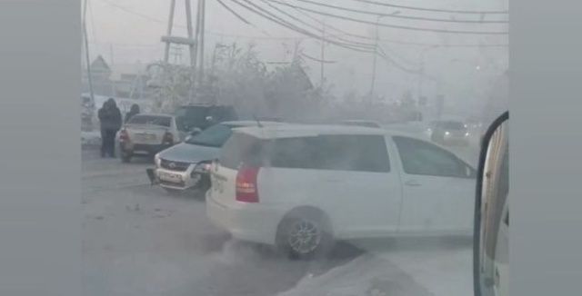 В Якутске произошло массовое ДТП