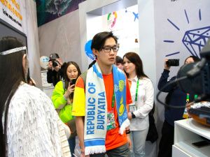 Стенд Якутии встретил гостей на Всемирном фестивале молодежи