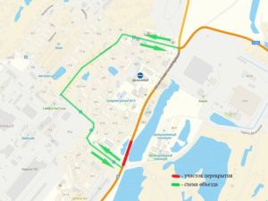 Еще один участок ул. 50 лет Советской Армии закрыт для движения