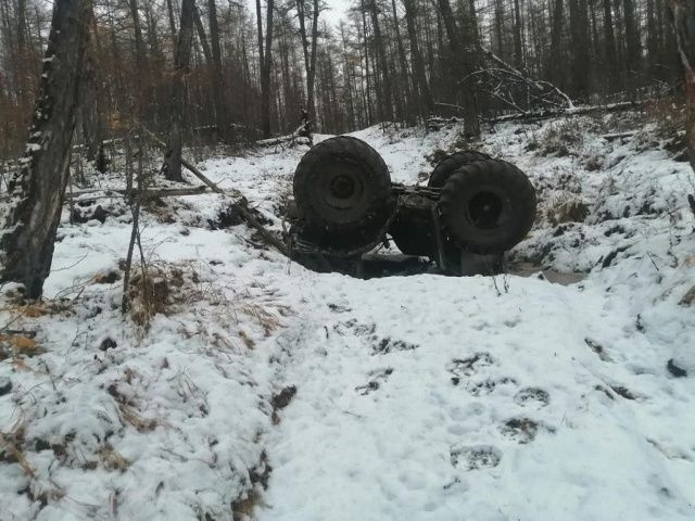 В Амгинском районе при опрокидывании квадроцикла погиб пассажир