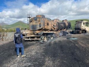 В Якутии водитель автомашины едва не сгорел заживо