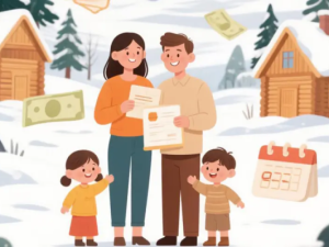 Родители в Якутии получают ежегодную семейную выплату