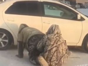 На Строительном рынке Якутска произошла потасовка