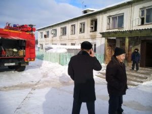 Пожарные отстояли общежитие в г. Покровск