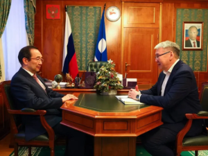 Айсен Николаев принял главу Таттинского улуса Айаала Бурцева