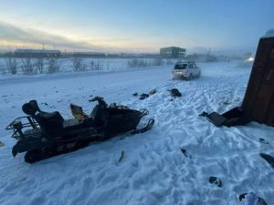 В Усть Янском районе Якутии в результате ДТП пострадал водитель снегохода