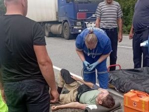 Путешественника из Якутии на велосипеде сдуло с дороги в Хабаровском крае