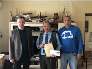 Ветеран АО «Саханефтегазсбыт» Семен Никифоров отмечает 80-летний юбилей