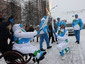 Кузбасс встретил эстафету огня II зимних МСИ Дети Азии