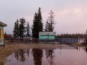 Соцсети: В селе Арылах Мирнинского района частично подтоплены дворы