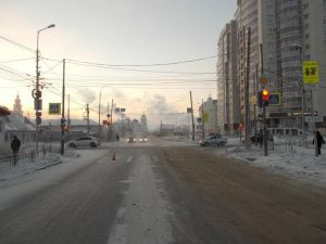 Микроавтобус не увидел девочку из-за выхлопных газов