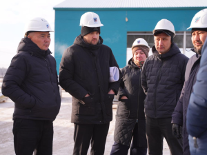 Евгений Григорьев проверил ход строительства многофункционального спортивного комплекса