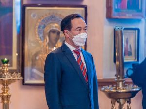 В Крещенский сочельник в Якутске прошла Божественная Литургия