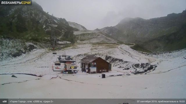 Сочи завален снегом