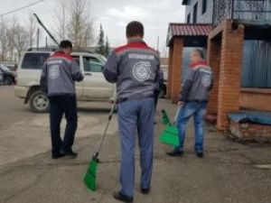 Коллектив «Ассоциации строителей АЯМ» вышел на городской субботник