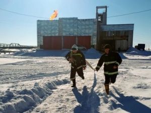 Пожарные расчеты, отвечающие за безопасность основного газодобывающего предприятия Якутии, показали все свои навыки