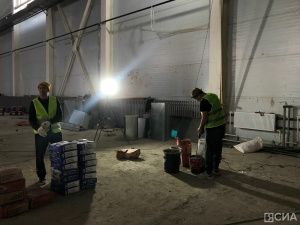 Сергей Местников проверил ход строительства спортивного комплекса в Сайсарском округе Якутска