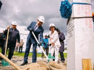 В селе Бясь-Кюёль Горного района установили первую сваю новой школы