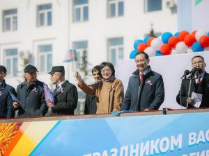 В Якутске на первомайскую демонстрацию вышли более 55 тысяч человек