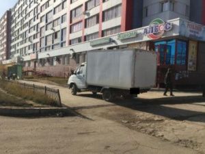 В Якутске водитель сбила женщину на пешеходном тратуаре