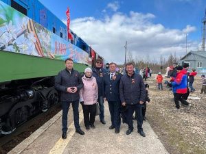 В Нижнем Куранахе встретили Эшелон Победы