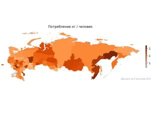 В ВТБ определили регионы с самыми большими любителями мандаринов
