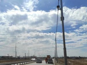 На республиканской автодороге «Нам» установили камеру видеоконтроля