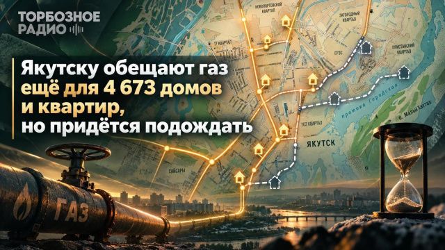 Якутску обещают газ ещё для 4 673 домов и квартир но придётся подождать