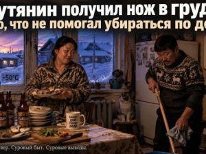Якутянин получил нож в грудь за то, что не помогал убираться по дому