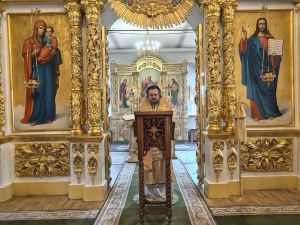 Архиепископ Роман совершил Литургию в день памяти пророка Илии в кафедральном соборе
