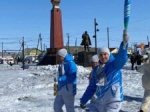 Эстафета огня VIII Игр «Дети Азии» прошла в Среднеколымском улусе