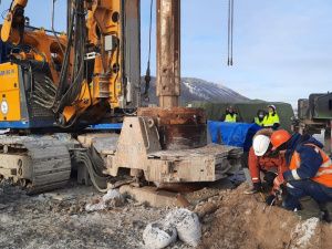 Первые сваи Ленского моста успешно прошли штамповые испытания