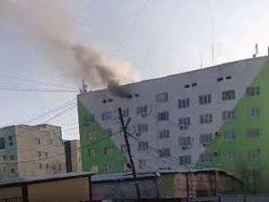 В Якутске произошел пожар в здании Станции скорой медицинской помощи