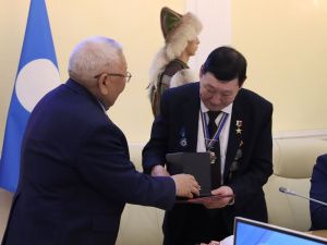 Героя Труда России Владимира Михайлова поздравили с 70-летием в Якутске