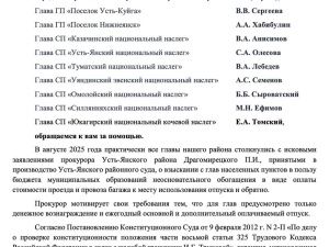 Девять глав арктических районов Якутии считают, что прокурор района устроил в отношении них правовой беспредел