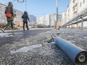 Городские власти недовольны качеством выполненных работ Бульвара учителя и Сквера тружеников тыла