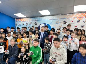 В Якутске школьники встретились с космонавтом, Героем России Андреем Борисенко