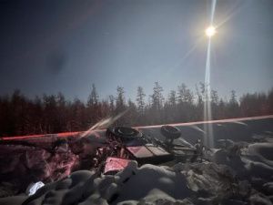 В Якутии трактор опрокинулся в кювет, погиб пассажир