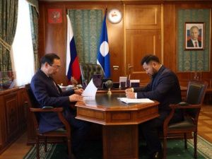 Глава республики Айсен Николаев провел рабочую встречу с Евгением Григорьевым