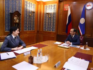 Айсен Николаев провел встречу с руководителем Управления Россельхознадзора по Амурской области и Якутии