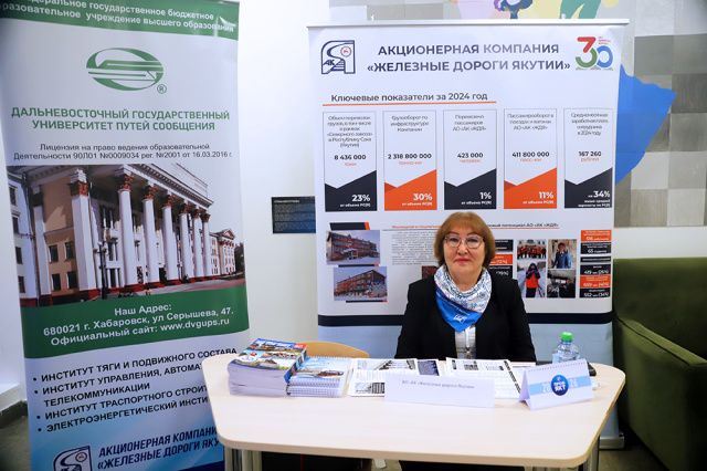 АО «АК «ЖДЯ» представила программы целевой подготовки на профориентационной ярмарке в Якутске