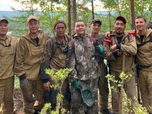 Группа оперативного реагирования спасла олёкминское село Бясь-Кюель от лесного пожара