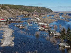В Кангалассах затоплено шесть дворов
