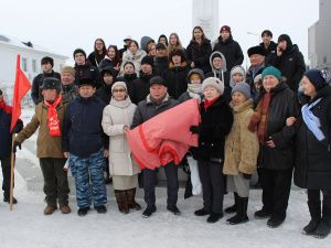 Якутск достойно встретил копию Знамени Победы