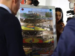 Строительная готовность спортивного зала самбо и дзюдо в Якутске составляет почти 70%